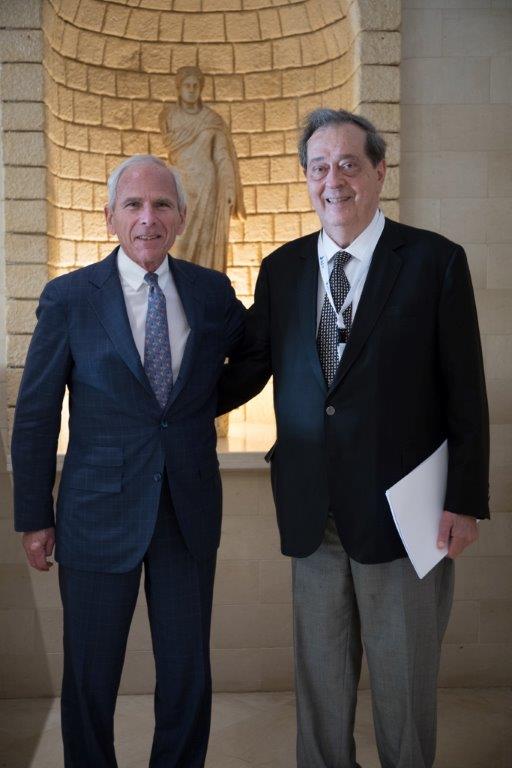 Robert K. Goldman, President of the ICJ (left) and Pedro Nikken, Commissioner of the ICJ (right)
