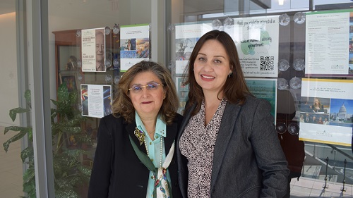 Professor Padideh Ala’i and Visiting Scholar Renata Vargas 