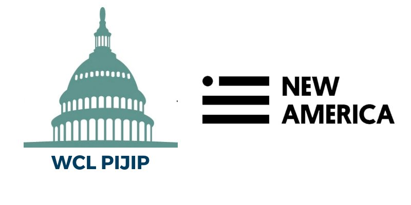 PIJIP and New America logos