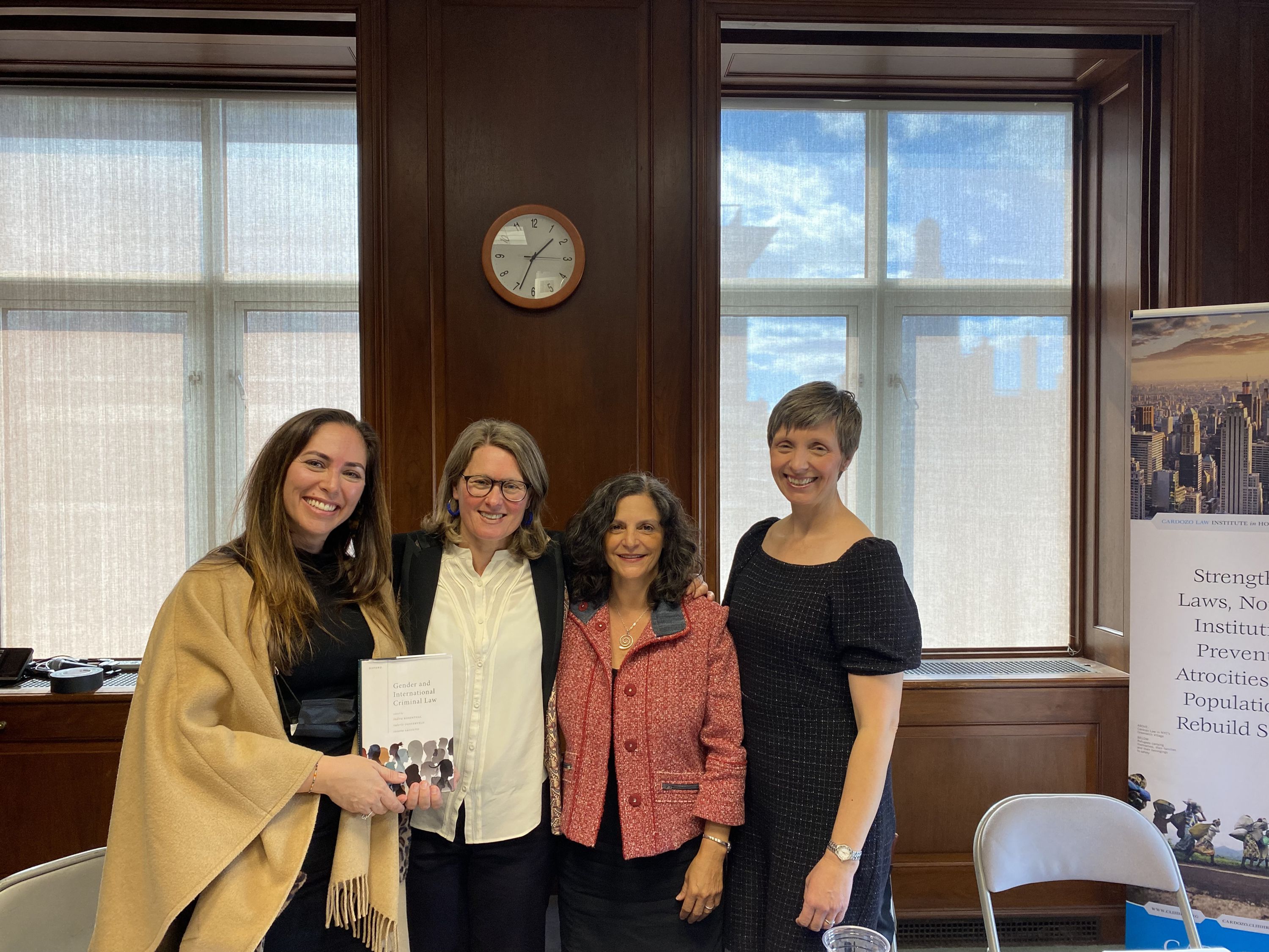 Cardozo Law Institute hosts U.S. Book Launch for Gender and International Criminal Law, edited by WCRO Director Susana SáCouto with Prof. Valerie Oosterveld and Indira Rosenthal