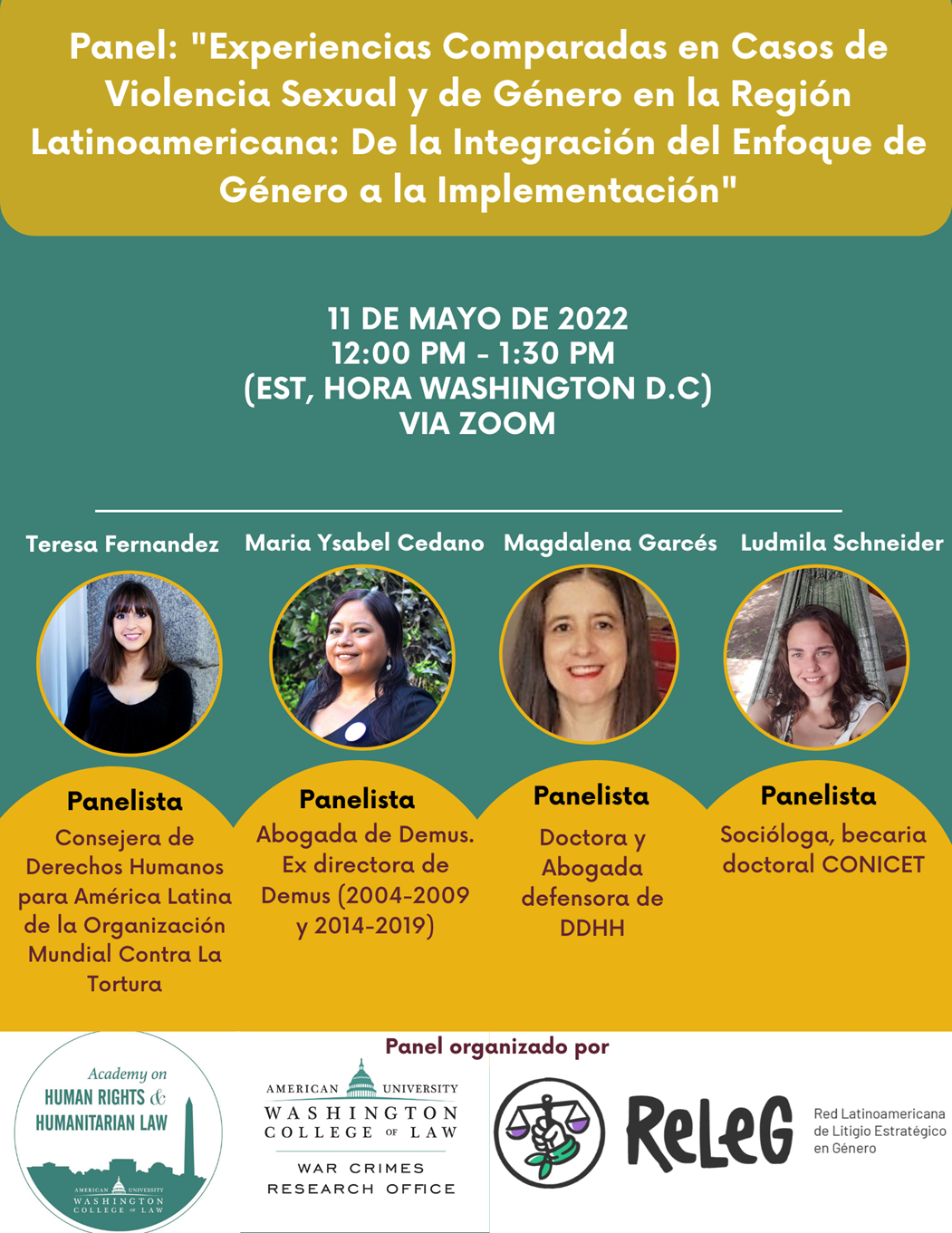 Panel on Comparative Experiences in Cases of Sexual and Gender Violence in the Latam Region