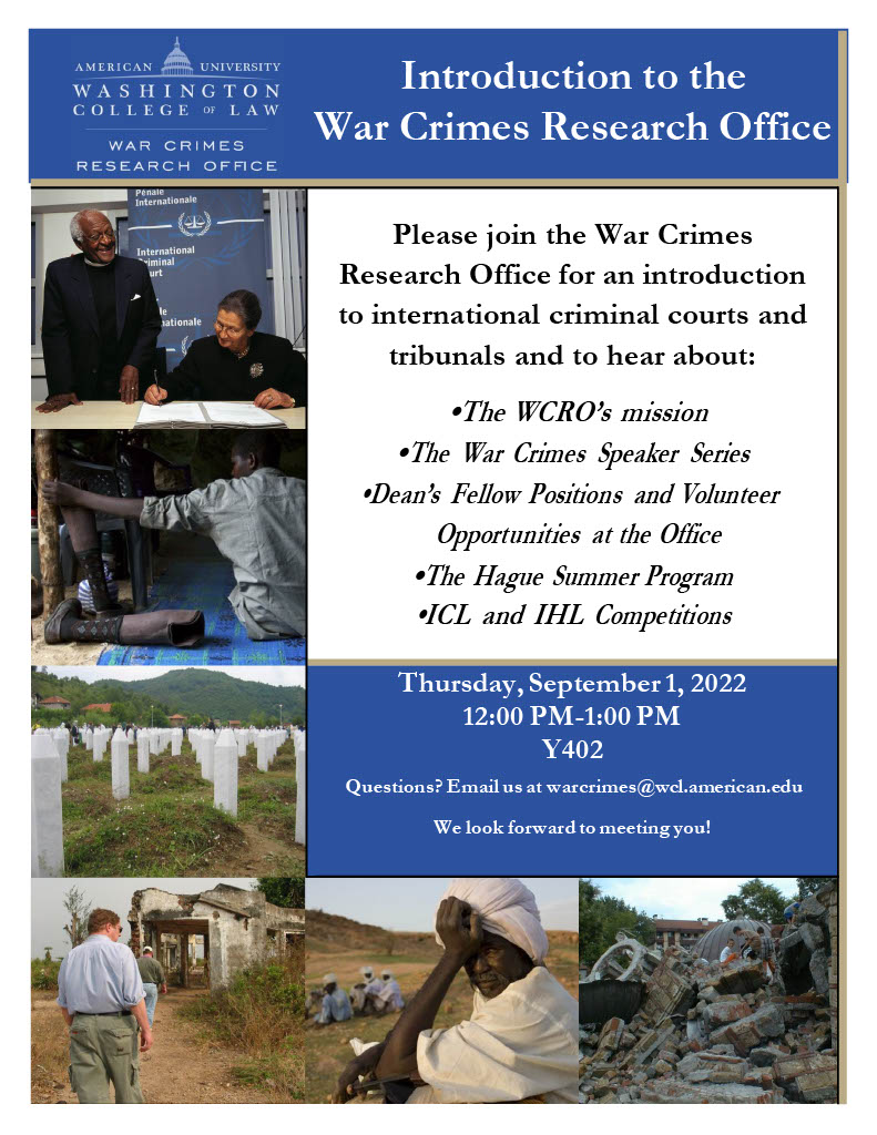 Introduction to the War Crimes Research Office