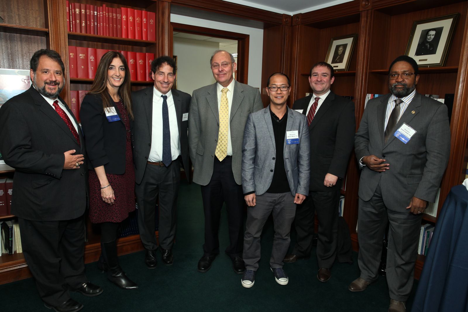 Newly elected officials with Dean Grossman and Professor Raskin