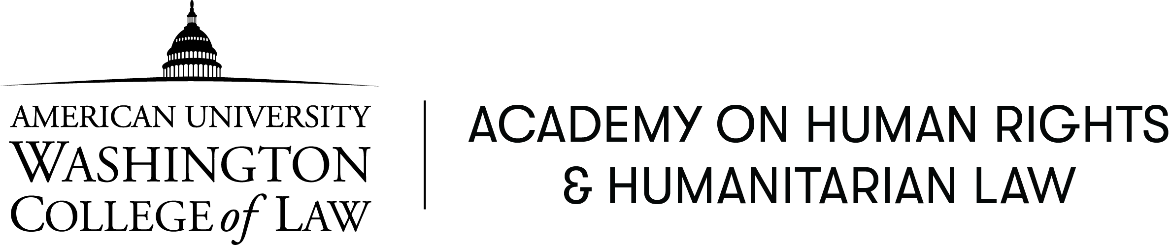 Academy On Human Rights & Humanitarian Law Logo (landscape)