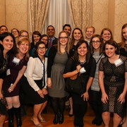 The IJC team with Rachel Micah-Jones '03 and friends of AUWCL