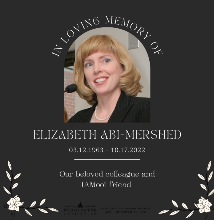 Academy's Reception: Celebration of Elizabeth Abi-Mershed life #IAMOOT2023