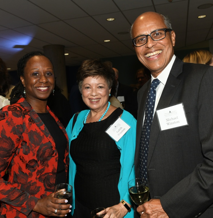 Dean Nelson with Judith and Michael Winston.