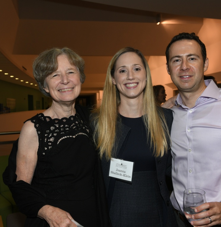 Professor Ann Shalleck (left) with guests.