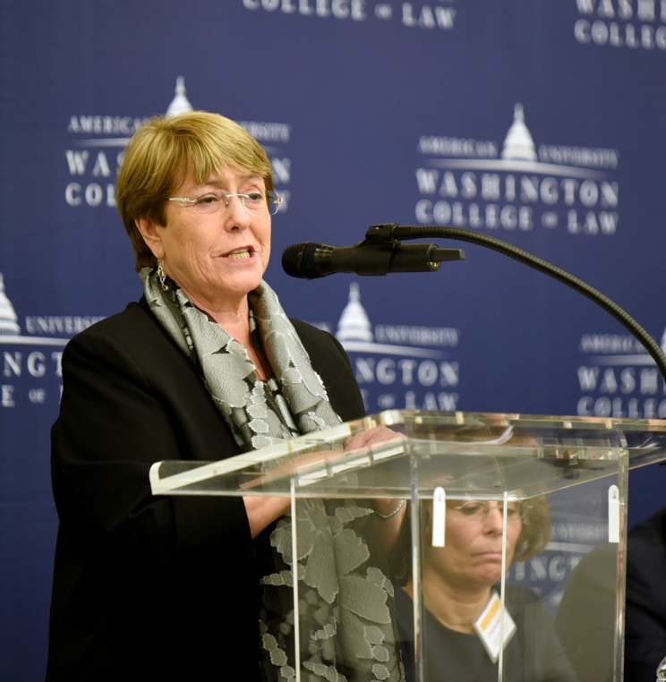 AUWCL Welcomes UN High Commissioner for Human Rights Michelle Bachelet