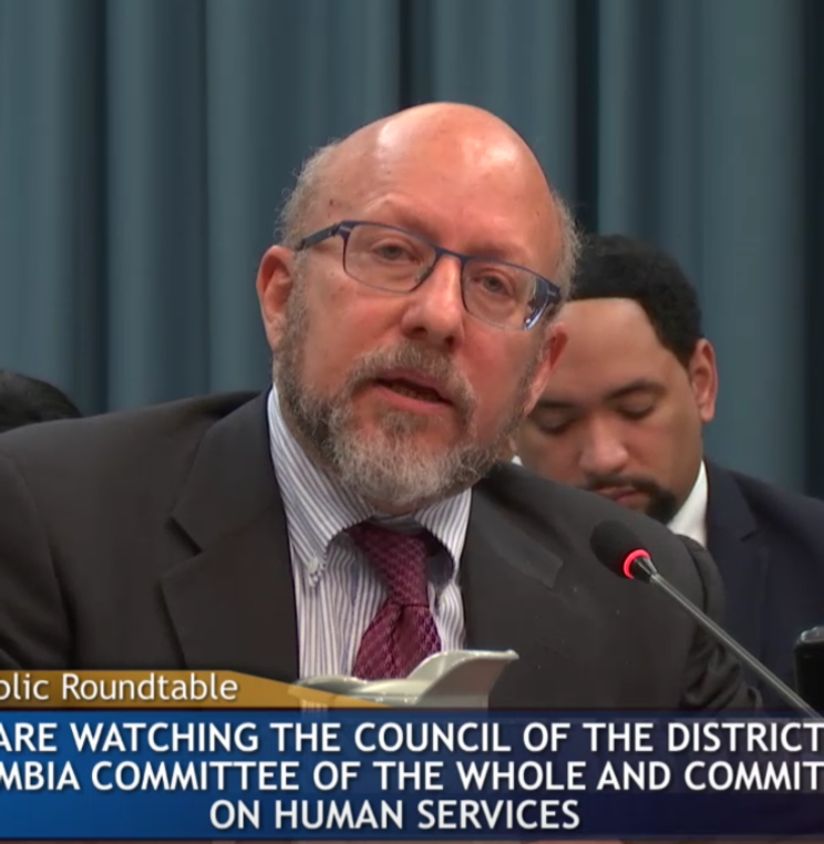 Professor Robert Dinerstein Testifies at D.C. Hearing on Ending Disability Services Contract