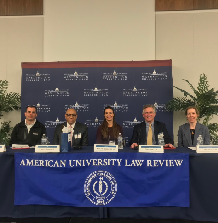American University Law Review panel during symposium 