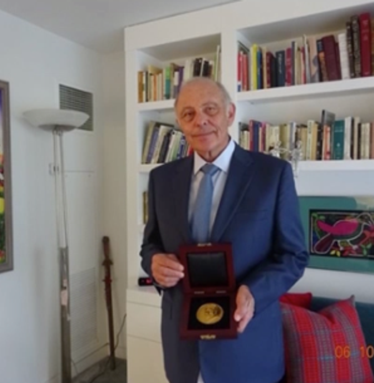 Professor Claudio Grossman with Goler T. Butcher Medal 