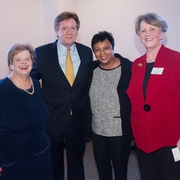 Prof. Billie Jo Kaufman, AU President Neil Kerwin, Dr. Carla Hayden, and AU Librarian Nancy Davenport.