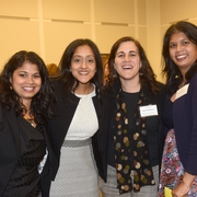 L-R: Professor Sunita Patel, Vanita Gupta, Professors Jenny Roberts and Anita Sinha