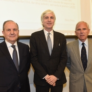Prof. Juan Mendez, David Tolbert, and Prof. Robert Goldman