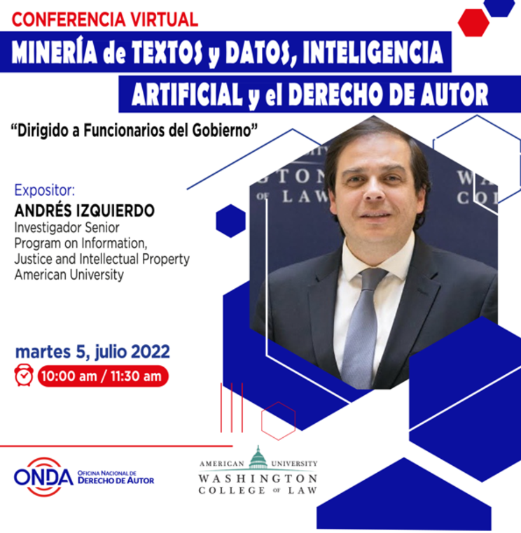 Andrés Izquierdo to Present at TDM/AI Conference Cohosted by PIJIP and the Dominican Republic's Copyright Office