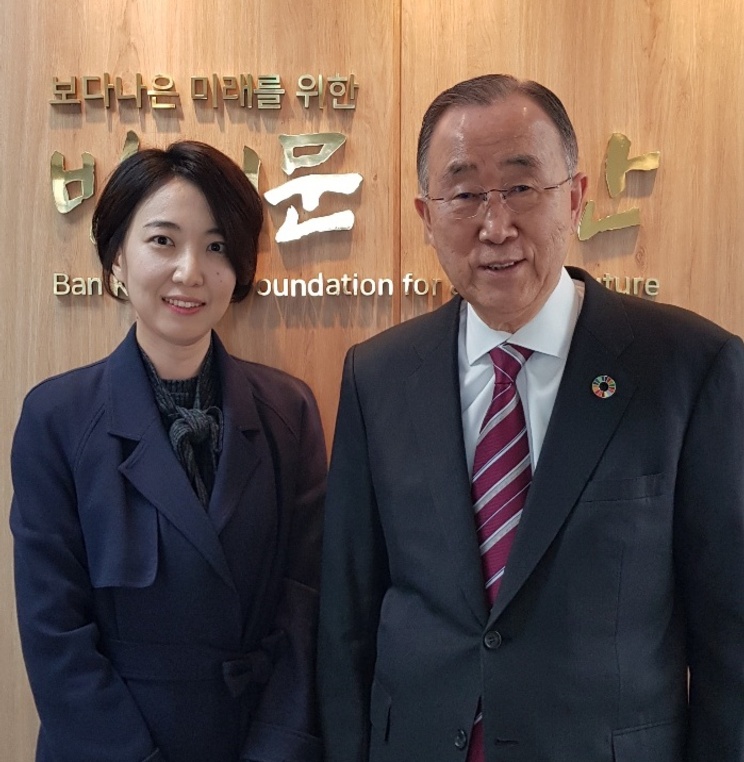 LLM Student Highlight: Keren Yang Meets with Former UN Secretary-General Ban Ki-moon