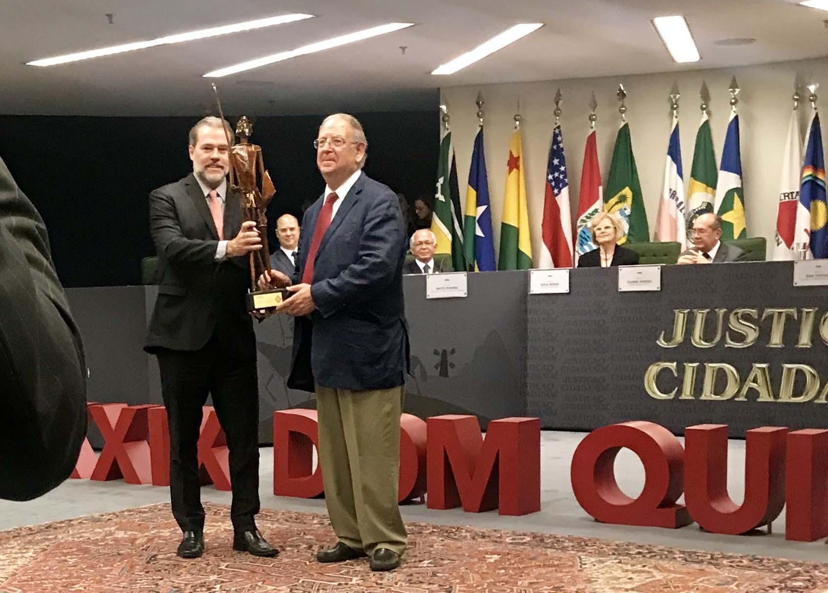 STF President Toffoli and Judge Messitte STF President Toffoli and Judge Messitte