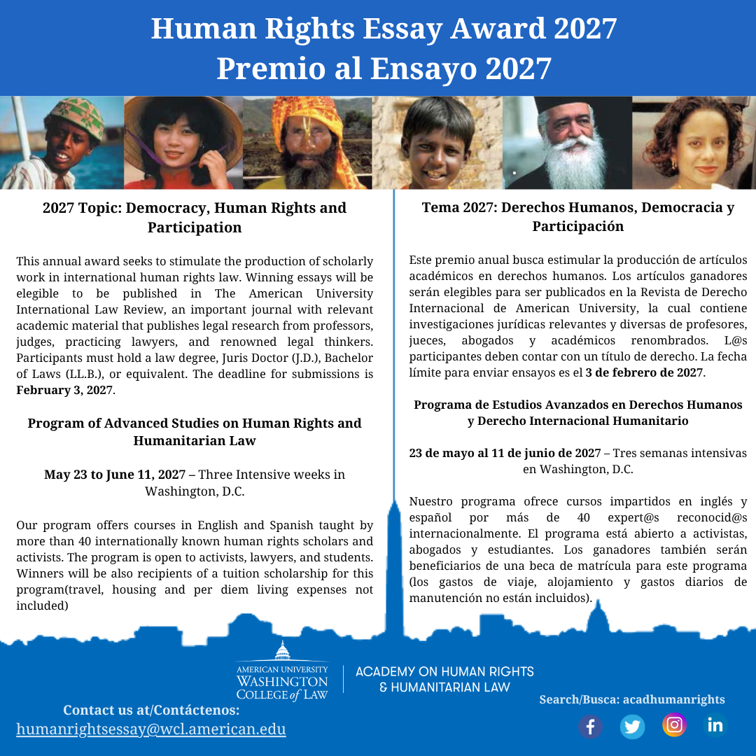 HREA - Topic 2027  - Democracy, Human Rights and Participation
