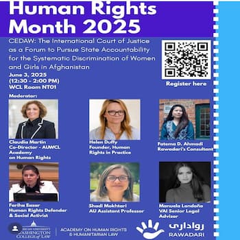 HRD CEDAW The International Court of Justice as a Forum to Pursue State Accountability for the Systematic Discrimination of women and girls in Afghanistan
