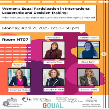 HRD Women's Equal Participation in International Leadership & Decision-Making