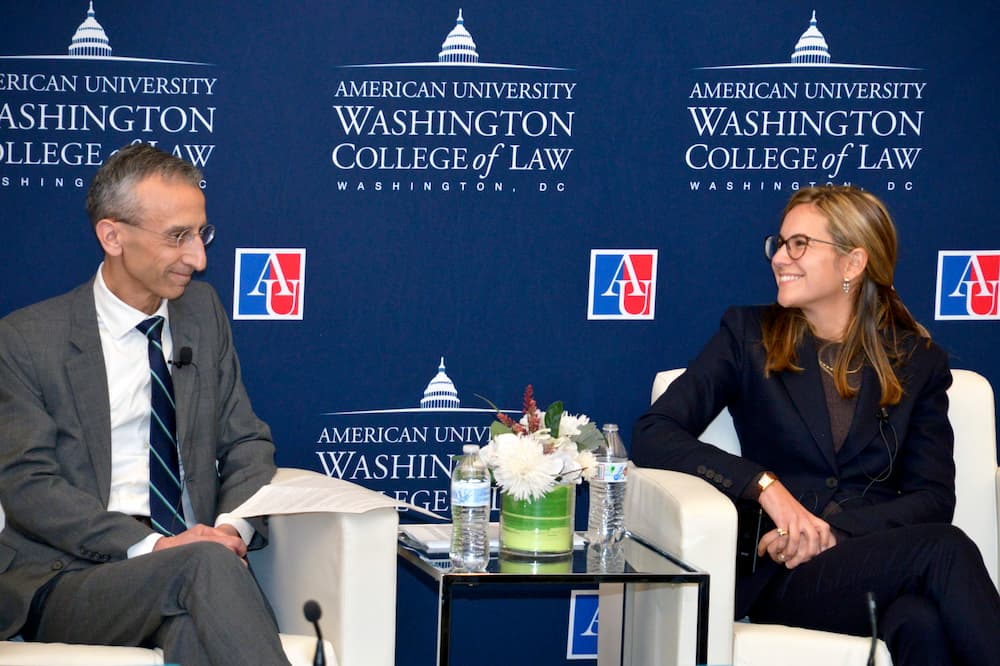 Danielle Sassoon and Professor Kahn. Danielle Sassoon and Professor Kahn.