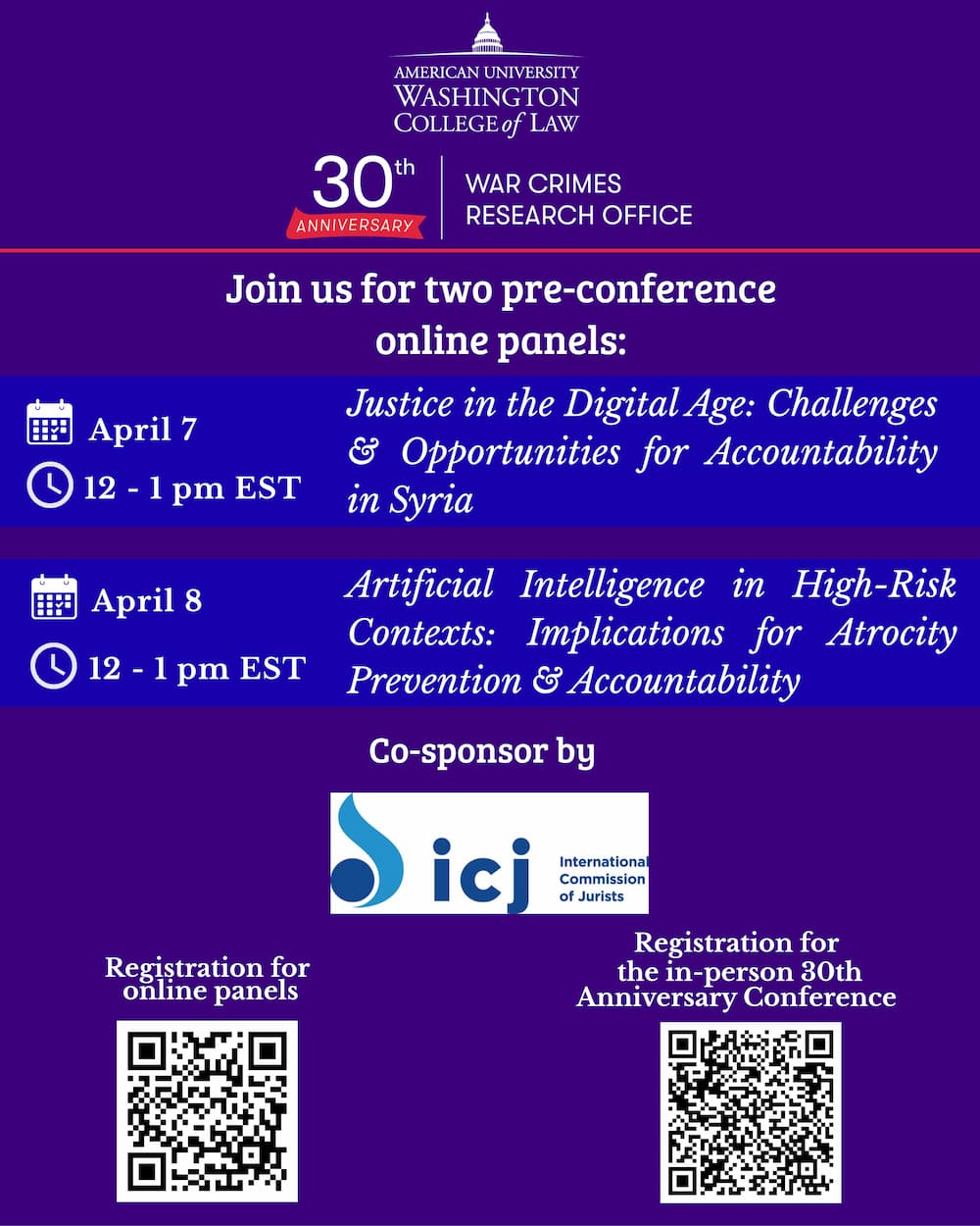 30th Anniversary War Crimes