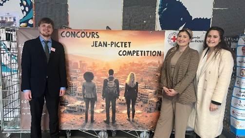 WCL Students Jack Kirk, Mandy Spiegel and Amal Rass Make It to the Semifinals of the Jean-Pictet International Humanitarian Law Competition WCL Students Jack Kirk, Mandy Spiegel and Amal Rass Make It to the Semifinals of the Jean-Pictet International Humanitarian Law Competition