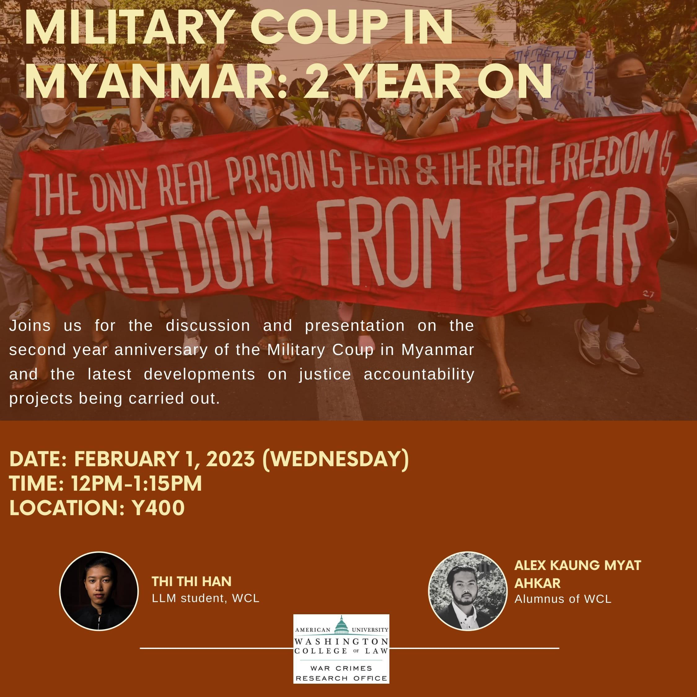 WCRO Hosts Discussion on the "Military Coup in Myanmar: 2 years and the fight for democracy goes on" WCRO Hosts Discussion on the "Military Coup in Myanmar: 2 years and the fight for democracy goes on"