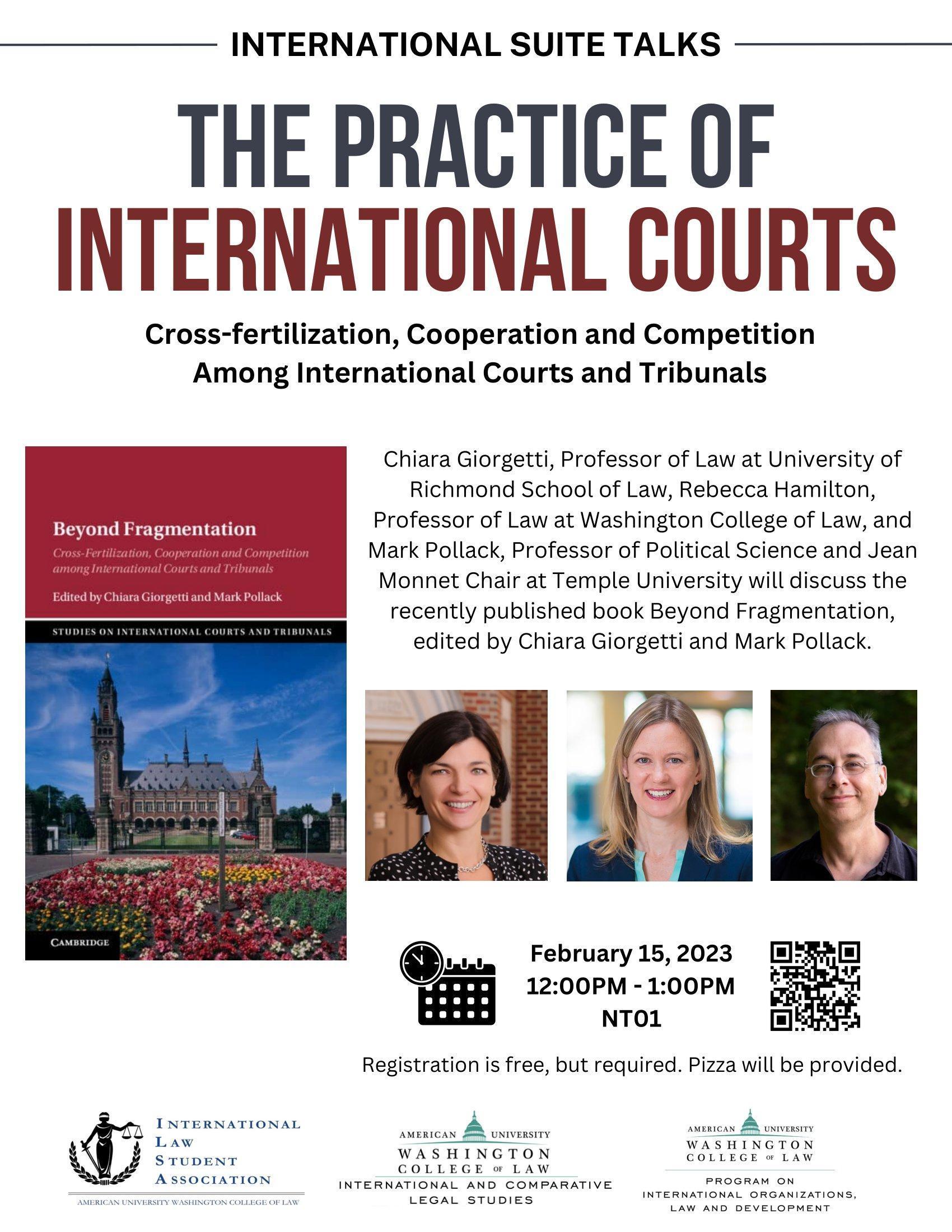 WCRO Director Susana SáCouto Moderates International Suite Talk: The Practice of International Courts WCRO Director Susana SáCouto Moderates International Suite Talk: The Practice of International Courts
