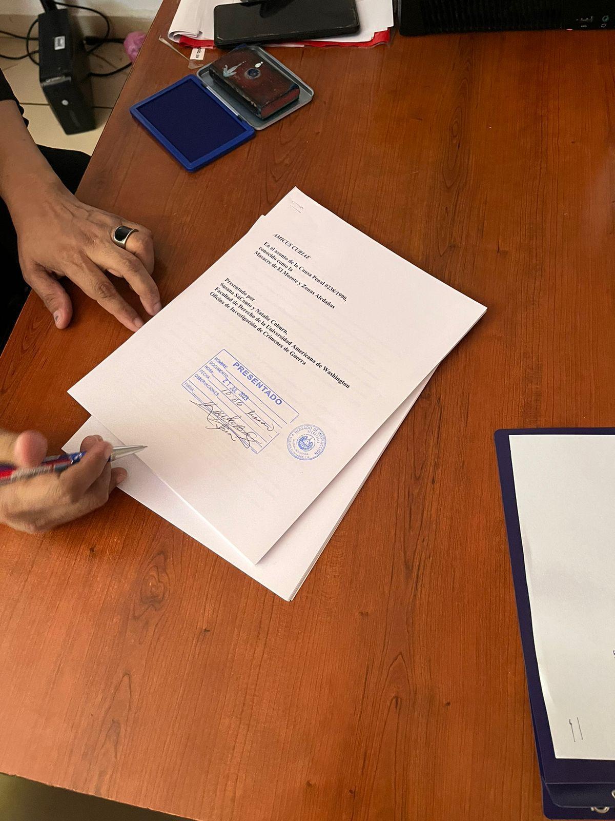 WCRO Director Susana SáCouto and Assistant Director Natalie Coburn Present Amicus Curiae Brief on the El Mozote Case WCRO Director Susana SáCouto and Assistant Director Natalie Coburn Present Amicus Curiae Brief on the El Mozote Case