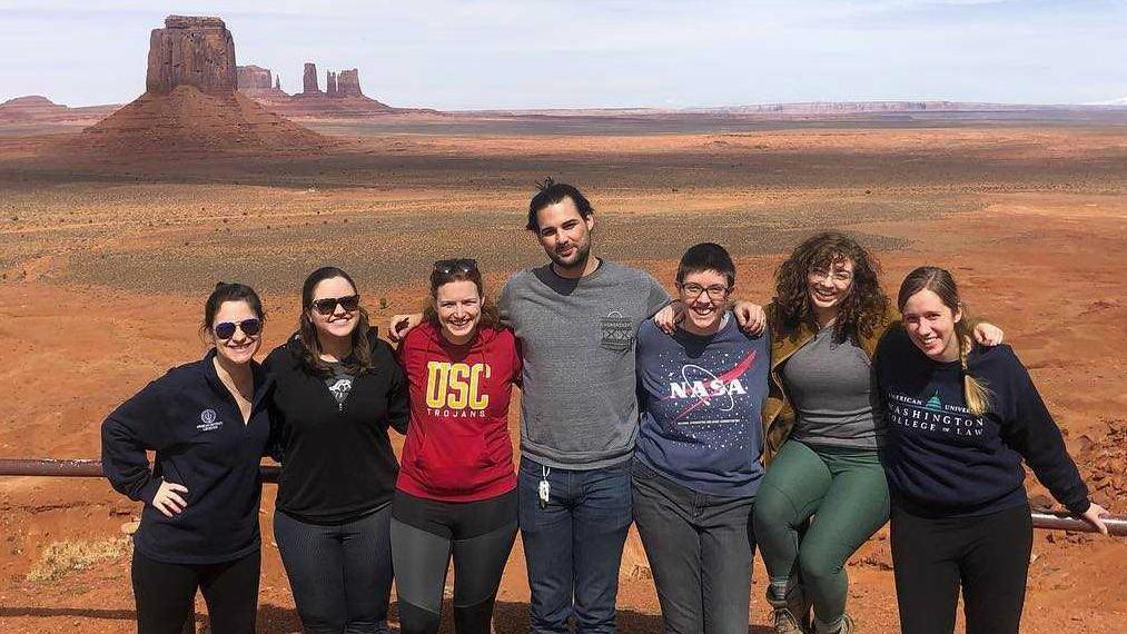 AUWCL student volunteers in Navajo Nation
