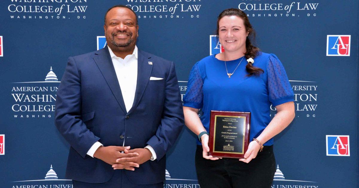 Erica Devine wins the Creative Proposal Award. Erica Devine wins the Creative Proposal Award.