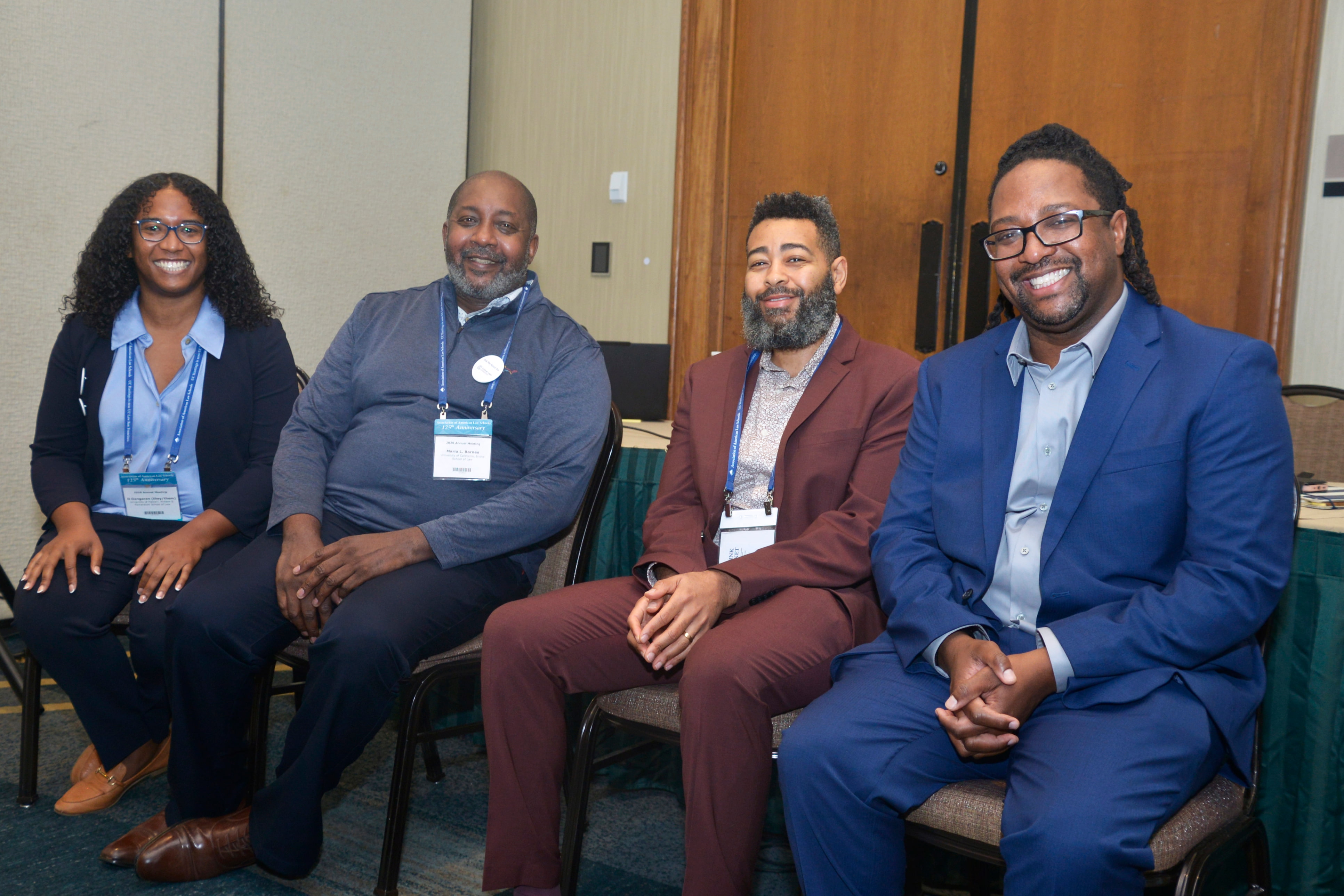 Professor Chaz Brooks (in red) at AALS 2026. Professor Chaz Brooks (in red) at AALS 2026.