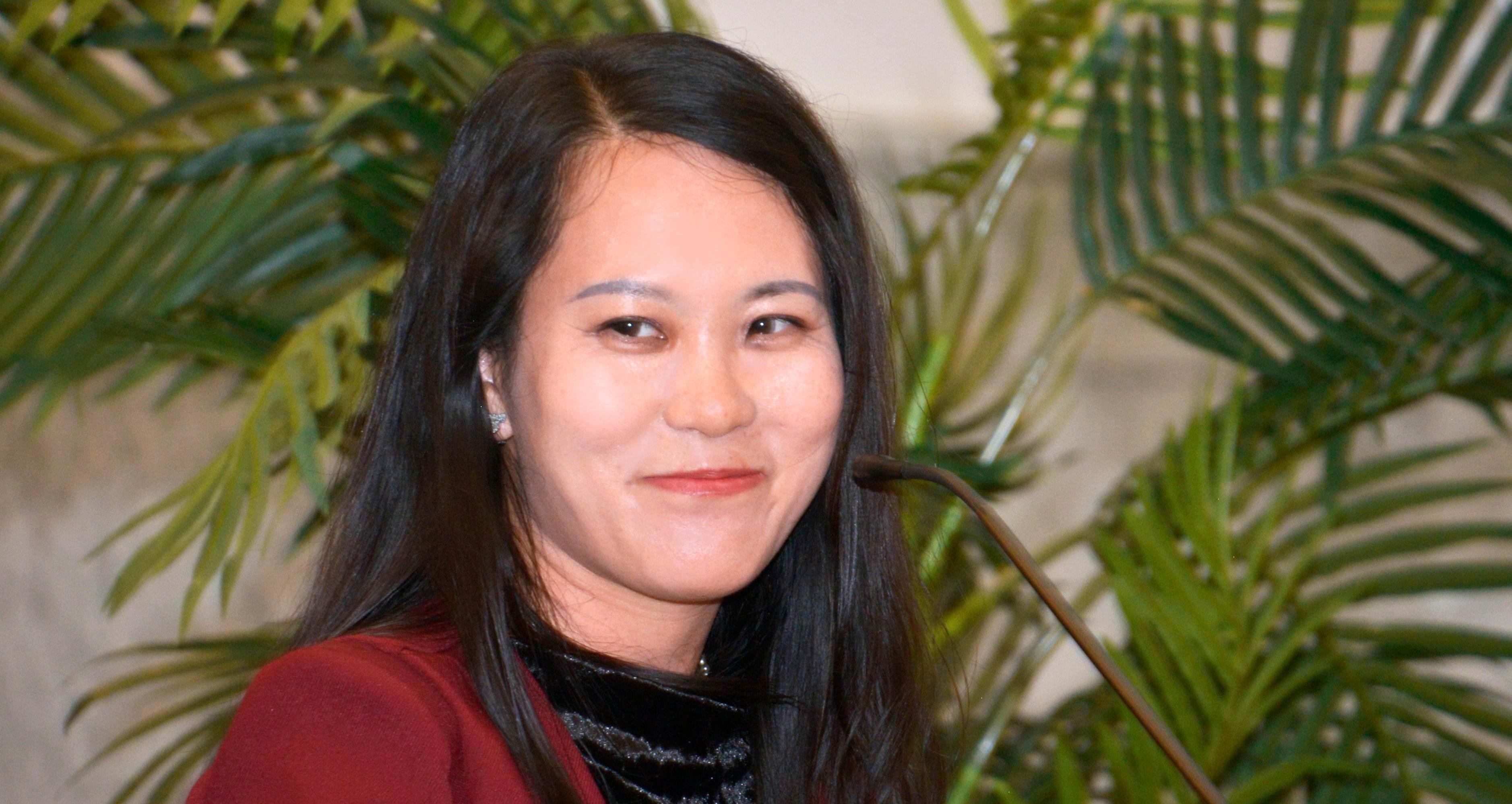 Humphrey Fellow Jie Liu, spoke on behalf of the cohort