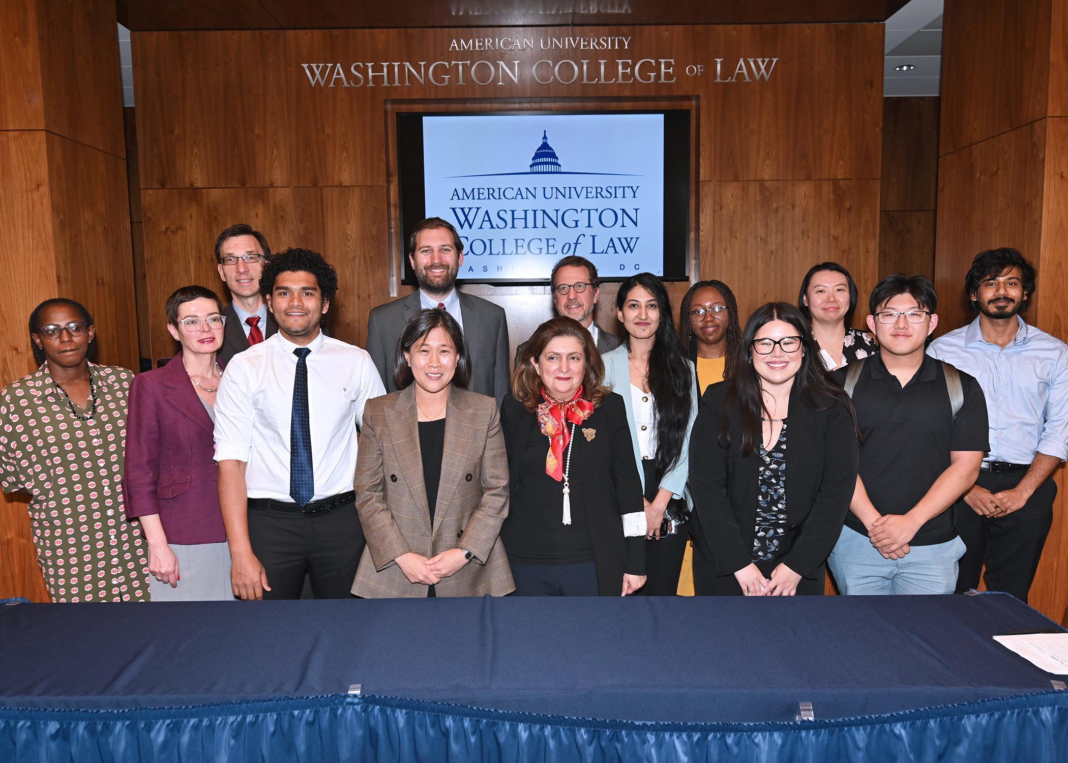 Ambassador Tai chats with Professor Ala'i. Ambassador Tai chats with Professor Ala'i.
