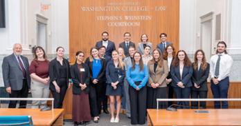 Wechsler Moot Court Final Competition group photo.